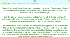 Desktop Screenshot of prayertents.com
